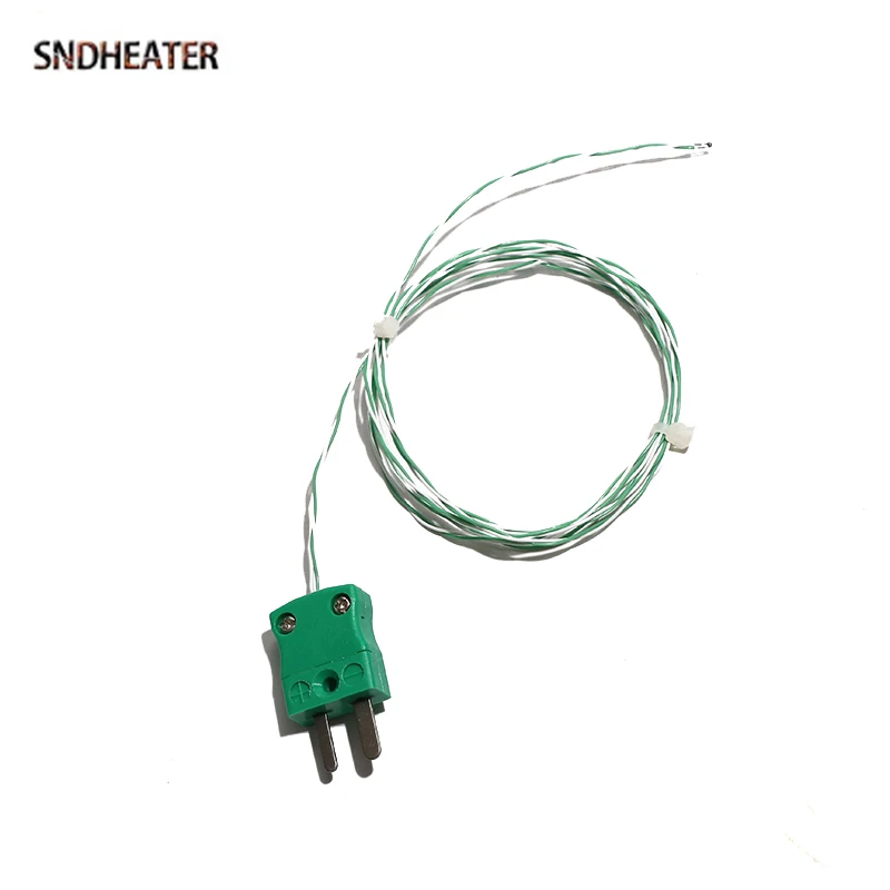 SNDHEATER K Type Thermocouple Plug Twisted Temperature Measuring Wire 0.5M 1M 2M 3M 5M Reflow Soldering Sensor -20-260 Degree