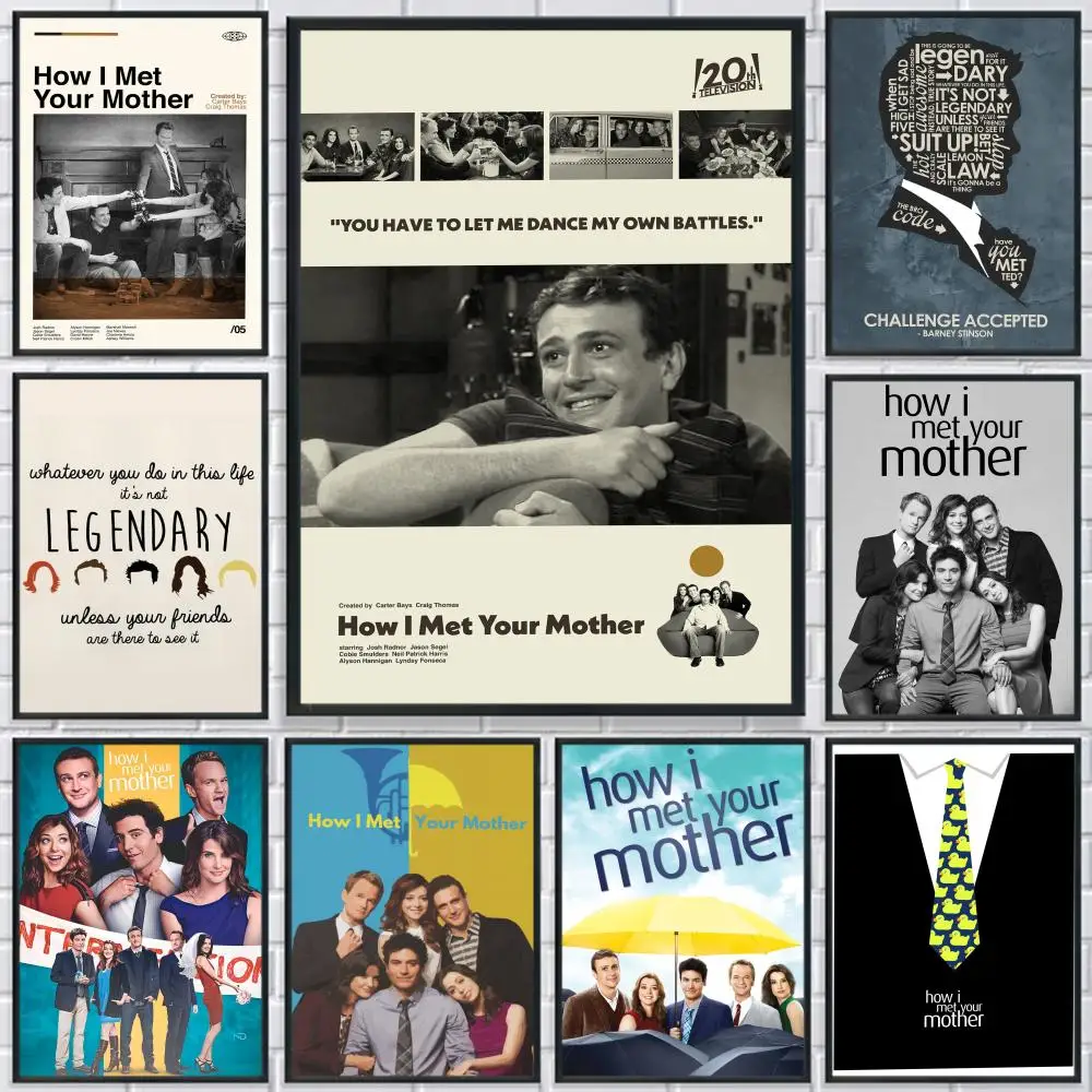 Pôster How I Met Your Mother HD, arte de parede autoadesiva à prova d'água, ideal para casa, escritório, dormitório, quarto, ótimo presente