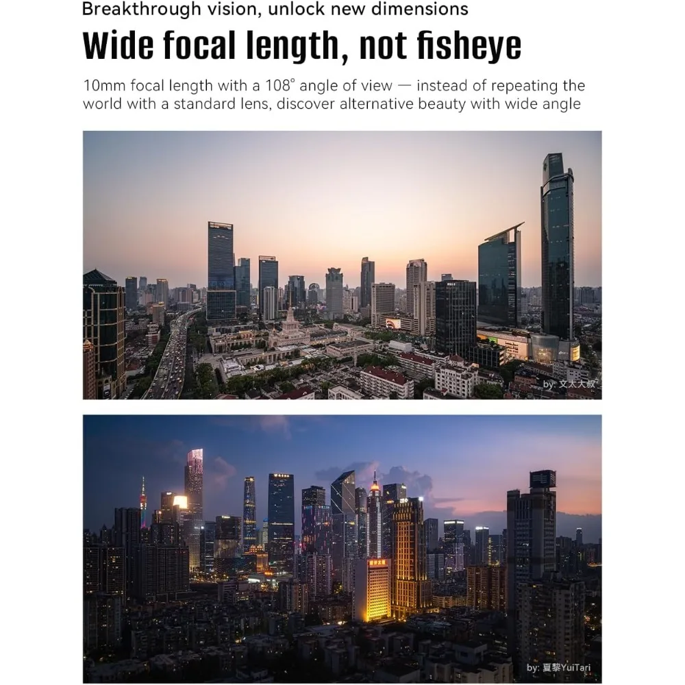 7artisans 10 mm F3,5 APS-C 108 °   Obiektyw szerokokątny o stałej ogniskowej z ręcznym ustawianiem ostrości do Sony E, Fujifilm XF, Nikon Z, Micro M4/3 — zdjęcie produktu 3
