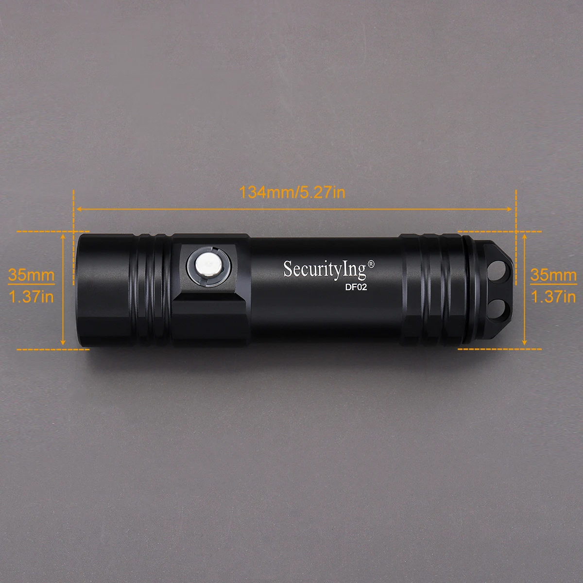 SecurityIng 800LM Diving Flashlight IPX8 Waterproof Scuba Night Dive Spare Torch Underwater Lamp Photographic Supplement Lights