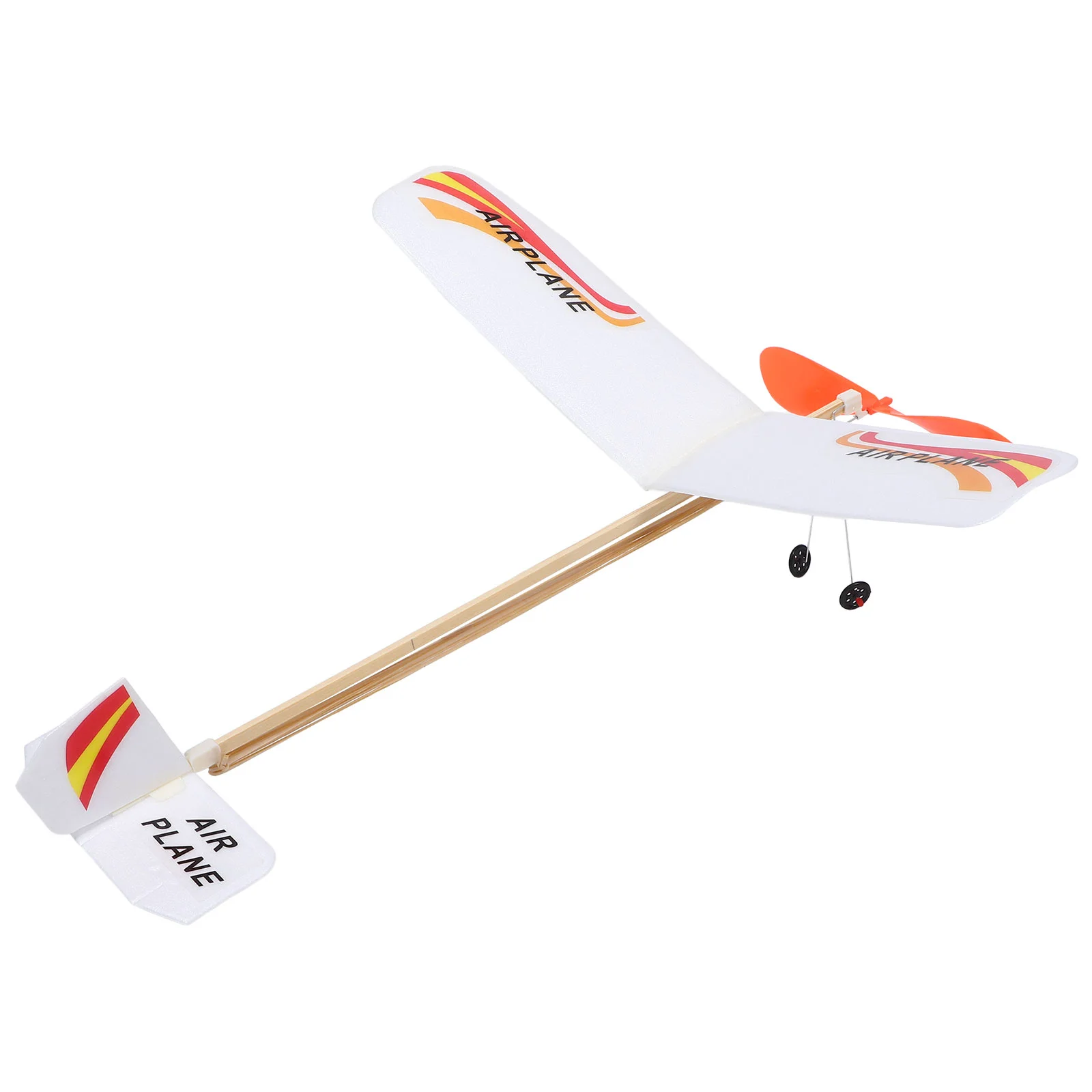 Airplane Shoot Toy Kids Outdoor Toys Flying Glider Wood Rubber Band Powered Student