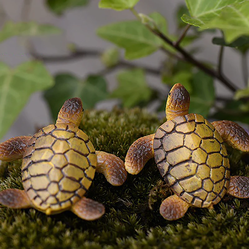 1 Pc Mini Schildpad Model Hars Ornament Aquarium Aquarium Huis Landschap Decoratie Accessoires