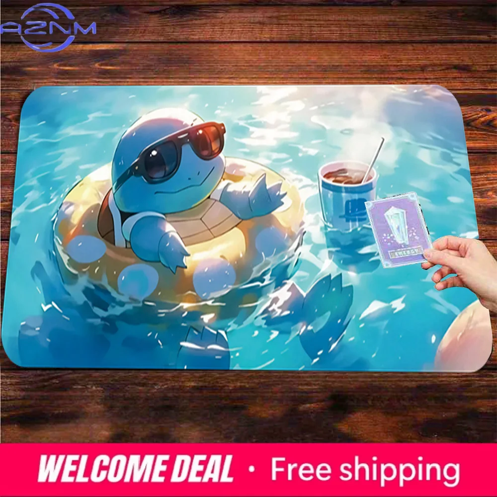 Cool Summer Vibes Squirtle Pool Party Pokémon Gaming Mouse Pad