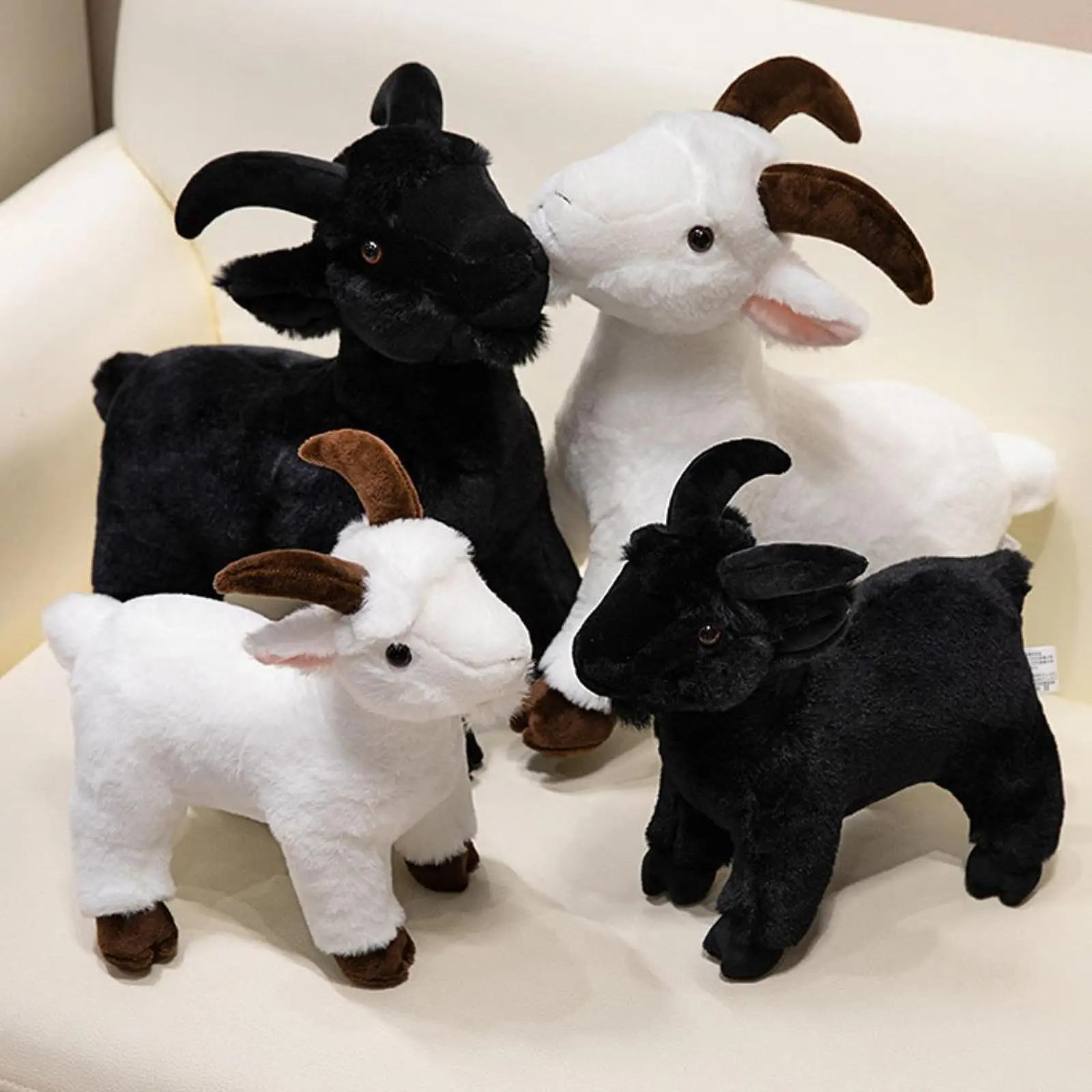 Stuffed Animal Plush Toy Cartoon Home Decorative Baby Partner Sheep Plush Toy for Party Baby Home Sofa Bed Living Room Boy Girls