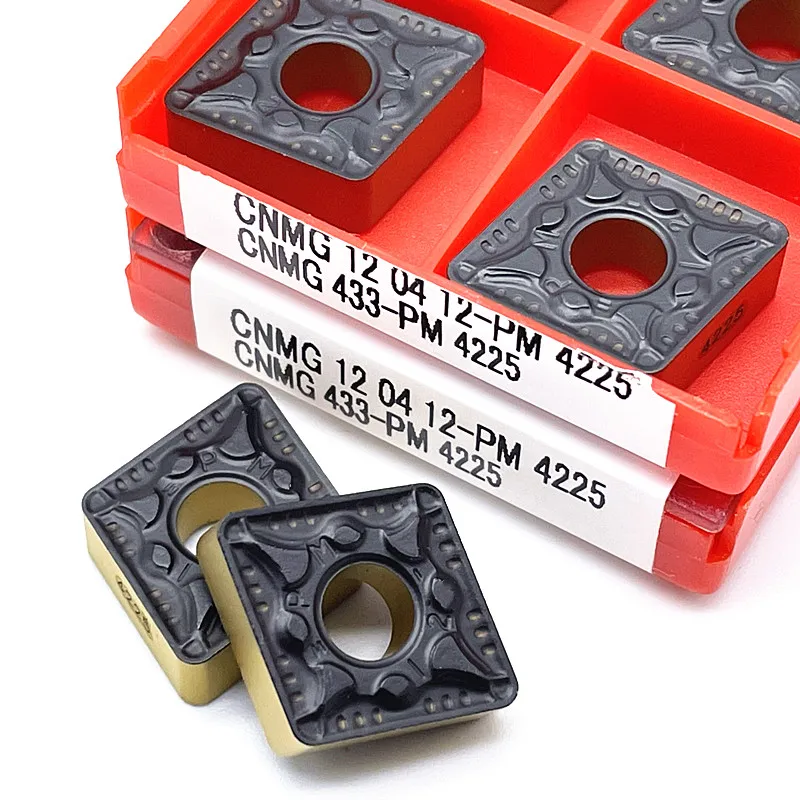 CNMG120404 CNMG120408 CNMG120412 PM4225 utensili per tornitura esterna inserto in metallo duro CNMG 120404 inserto per tornitura carburo di tungsteno