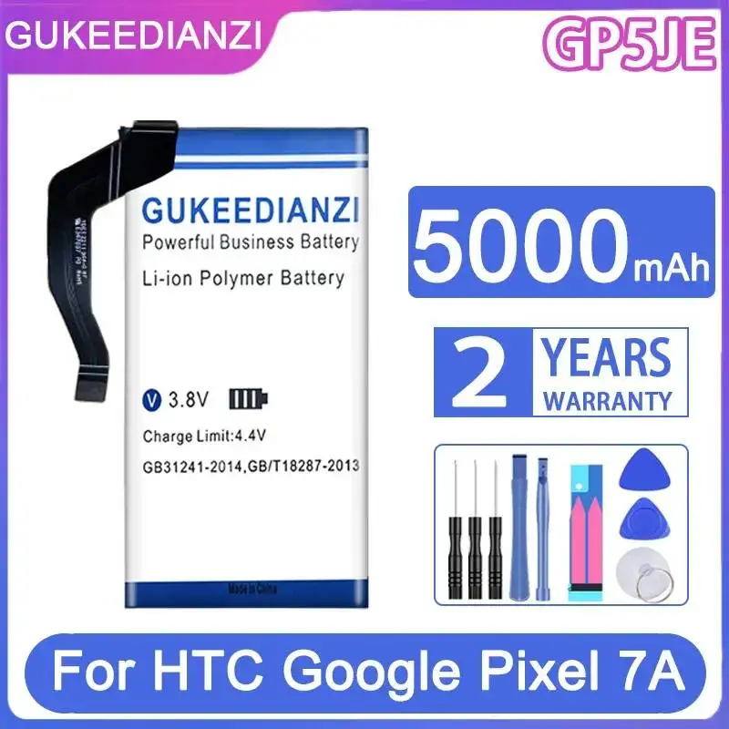 

Аккумулятор для мобильного телефона 5000 мАч для HTC Google Pixel 7A GP5JE, высокая производительность
