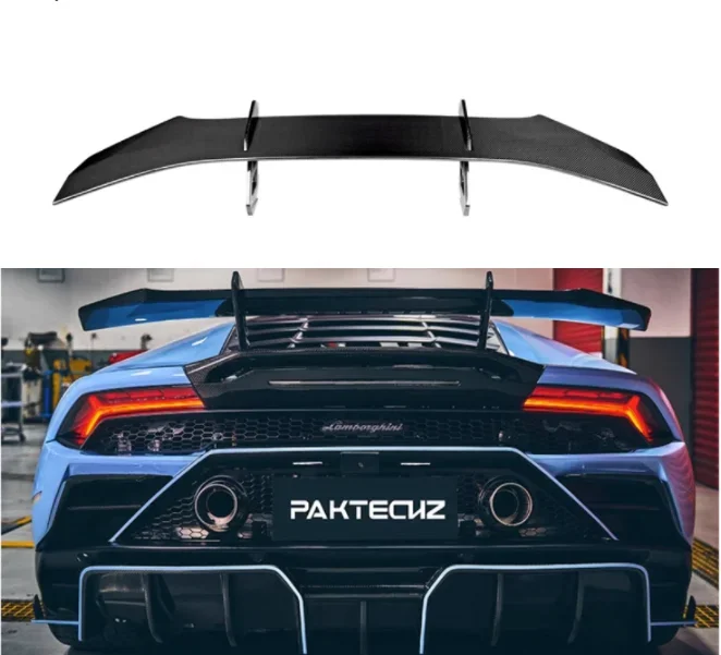 

New！ For Lamborghini Huracan EVO RWD 2020 2021 2022 2023 Real Dry Carbon Fiber Car Rear Trunk Wing Lip Spoiler