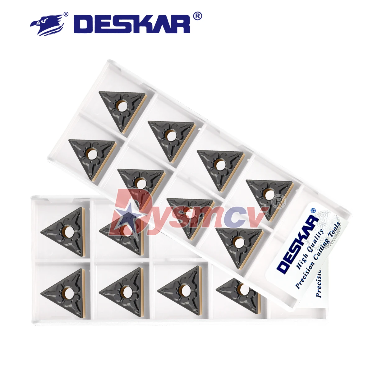 

DESKAR 100% Original Triangular Outer Circle CNC Blade TNMG160404/160408/160412-TM R-S L-VF LF9218 Steel Processing Lathe Blades