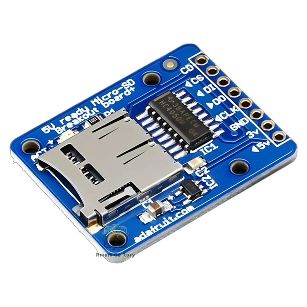 FOR Adafruit 254 Board MicroSD Breakout Adapter 5V 3V Level Shifter SPI Card Module