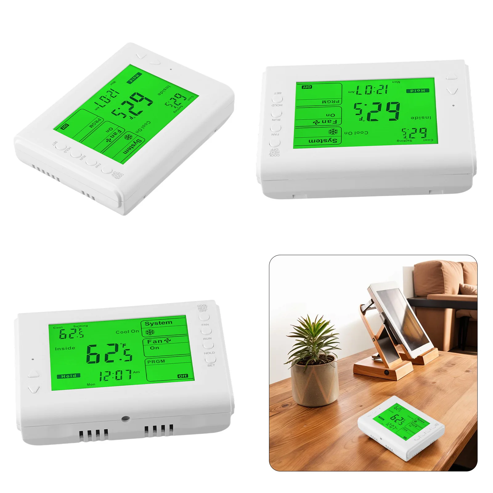 

Для электросистем, регулятор температуры HVAC, многоступенчатый HVAC для домашнего отопления, стандартный размер 5, 2, программируемый на неделю
