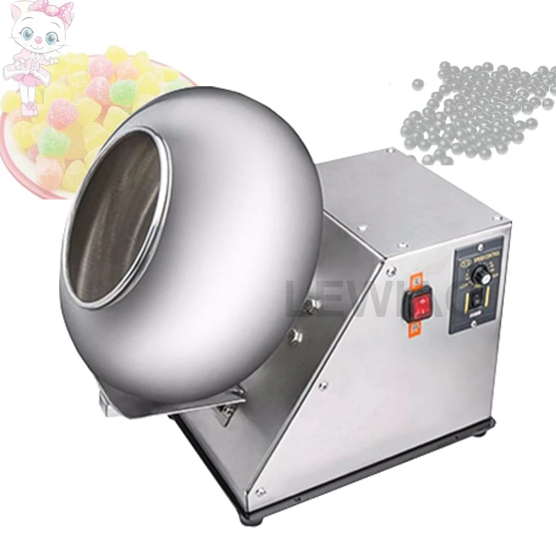 

Automatic Sugar Coated Gummy Bear Candy Small Peanut Burger Coating Machine