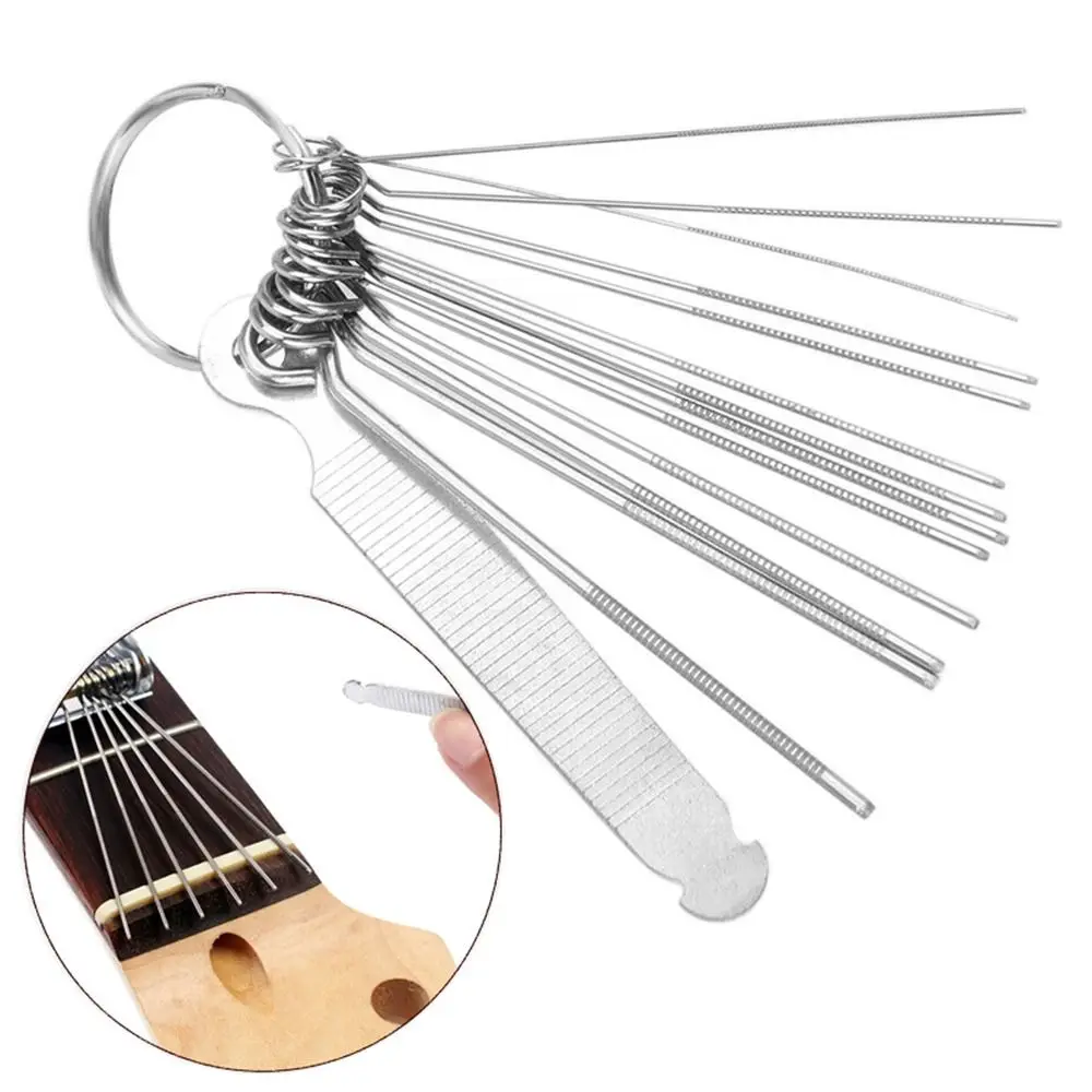 2Set Sturdy Music Accessories Luthier Tool Guitar Repair String Saw Rods DIY Slot Filing Guitar Nut Slotting File
