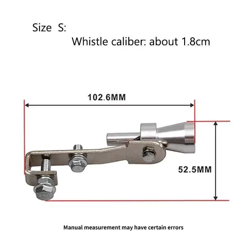 Size S 18mm Fake Simulator Whistler for Vehicle Car Styling Universal Car Turbo Sound Whistle Muffler Exhaust Pipe Whistle
