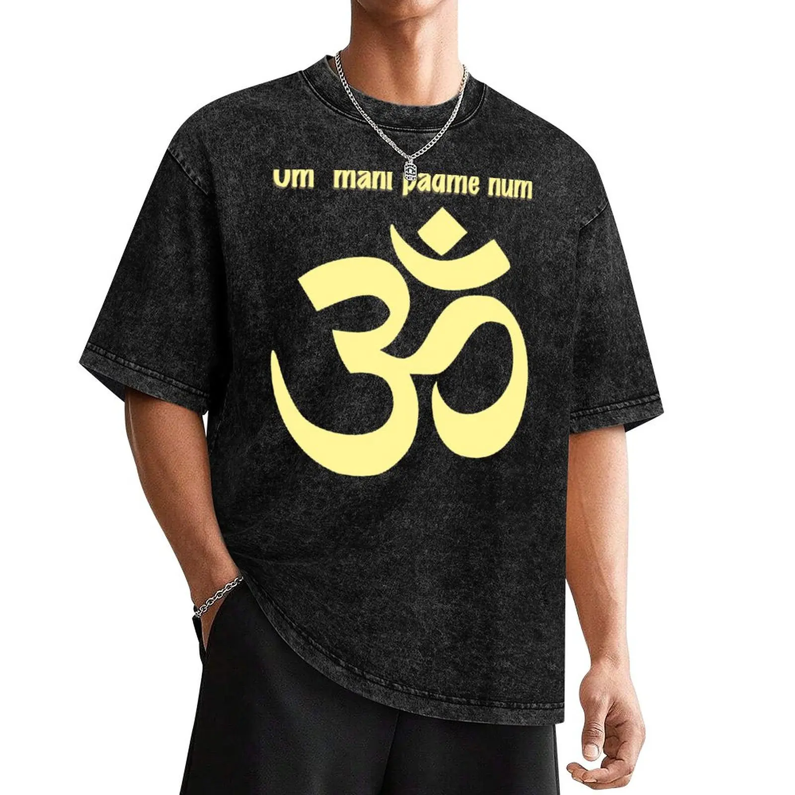 Om mani padme hum T-Shirt quick-drying oversized graphic tee Short sleeve tee men graphic t shirts