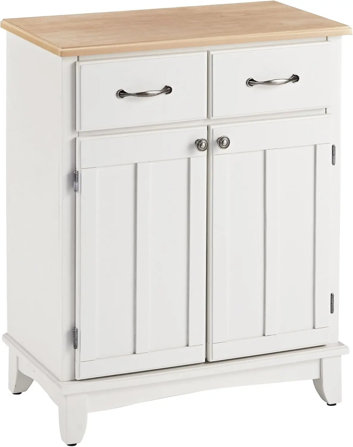 Buffet di Buffet bianco con piano in legno di Home Styles