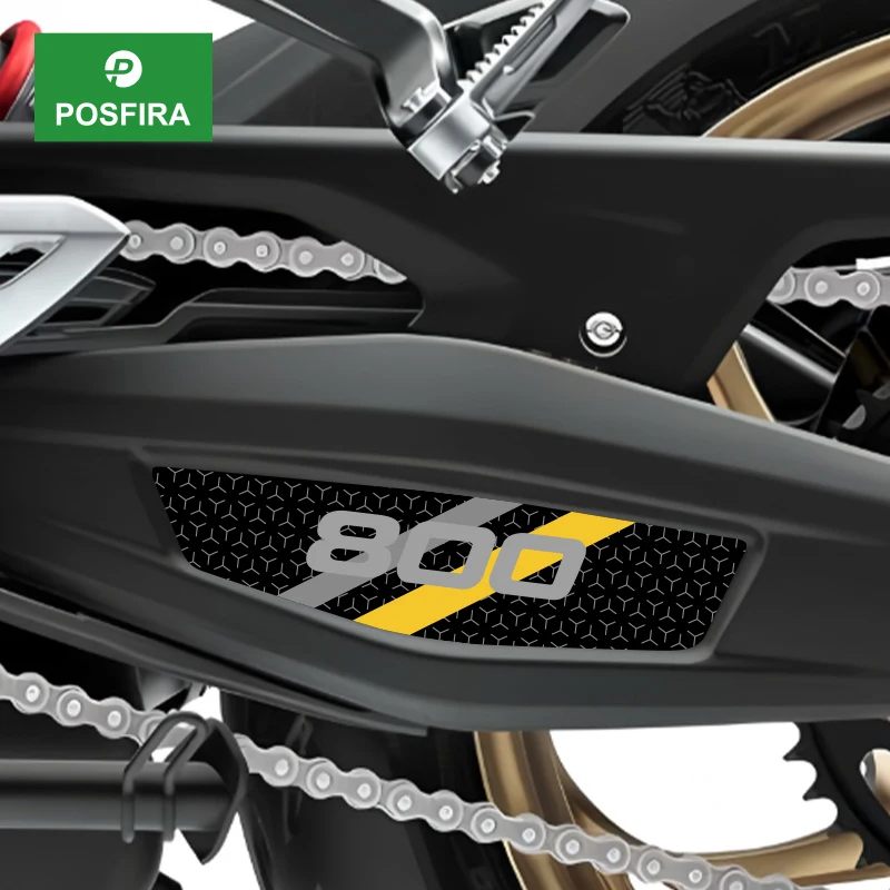 POSFIRA Motorcycle Swing Arm Sticker Vinyl Decals for Triumph Trident 800 2026 Motorbike Swingarm Decoration Accessories