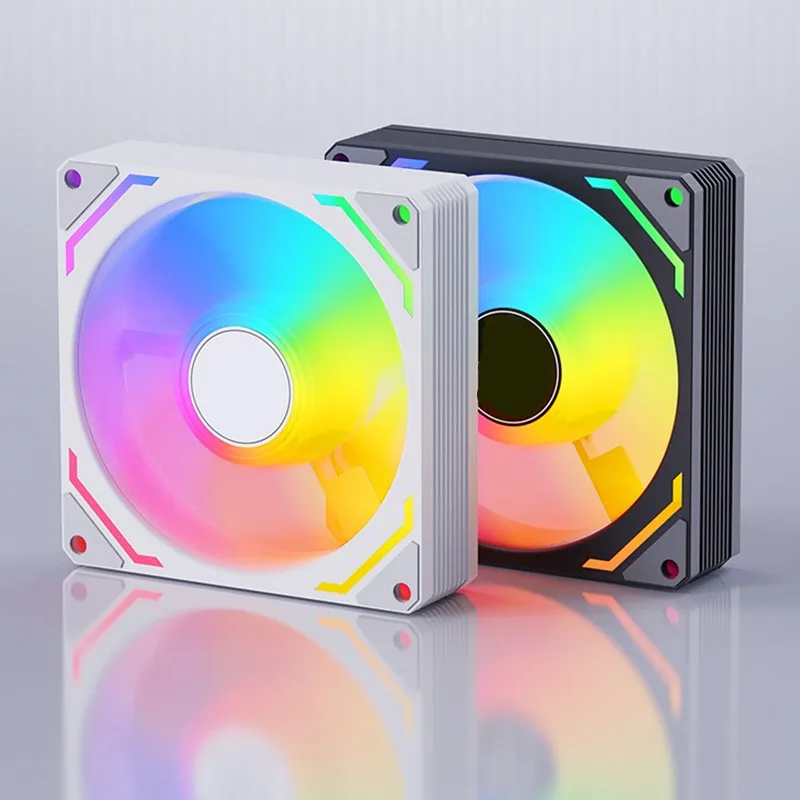AK90 Computer 9cm 12V Chassis Fan PWM Temperature Control Speed Regulation CPU Cooling Fan 4-pin Radiator B5