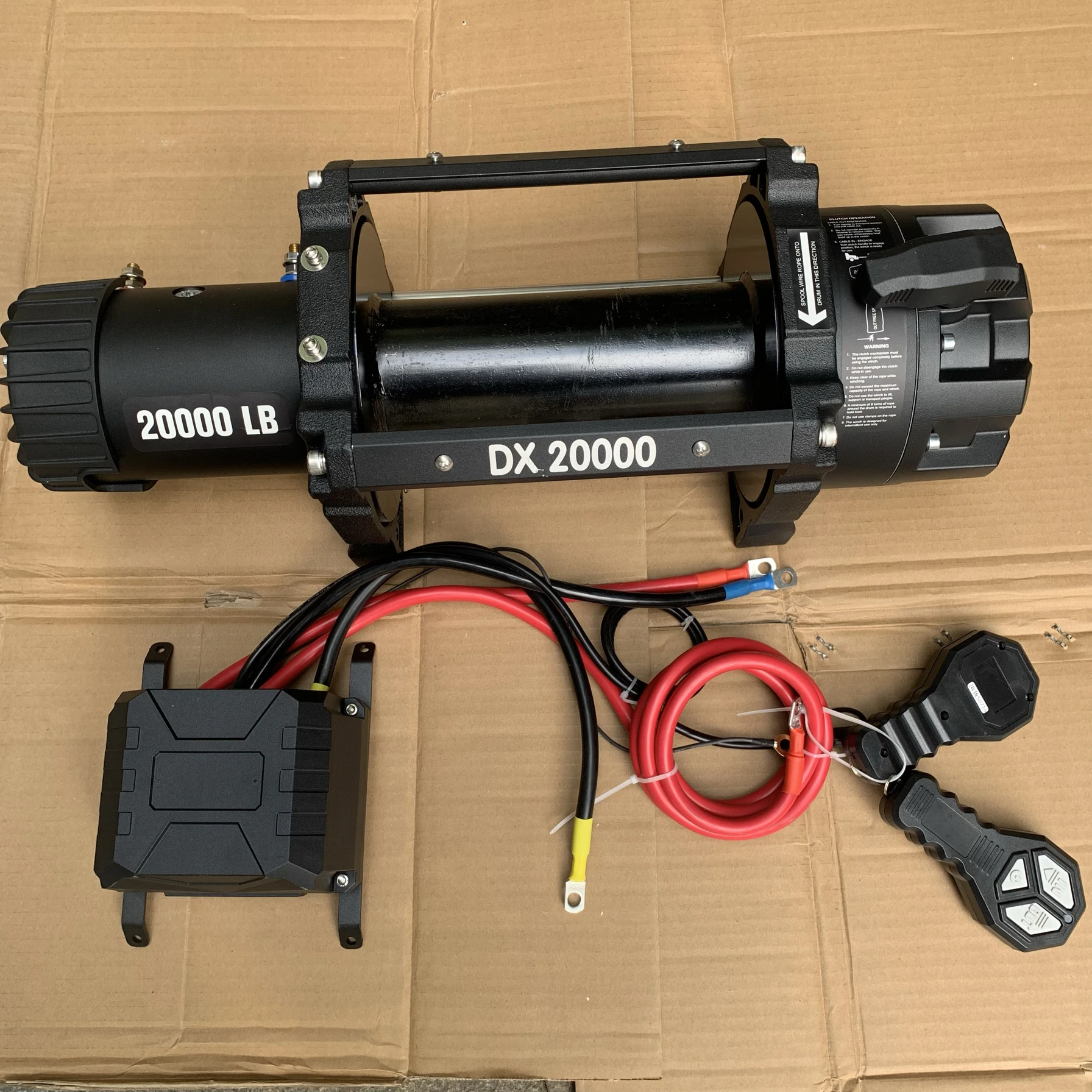 

20000 lbs Electric Winch Heavy Duty Large Vehicle Pure Copper Motor Cast Steel Bracket