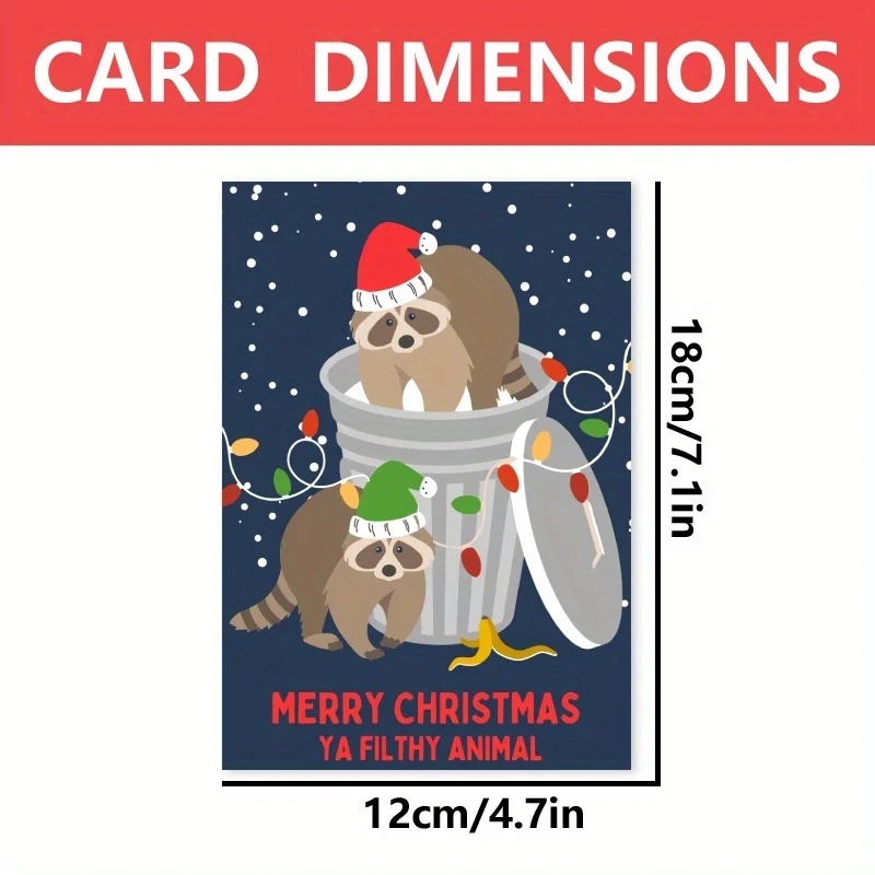 1pc, Christmas card, funny Christmas card, Christmas card for husband, Christmas card for wife, Christmas card for family.