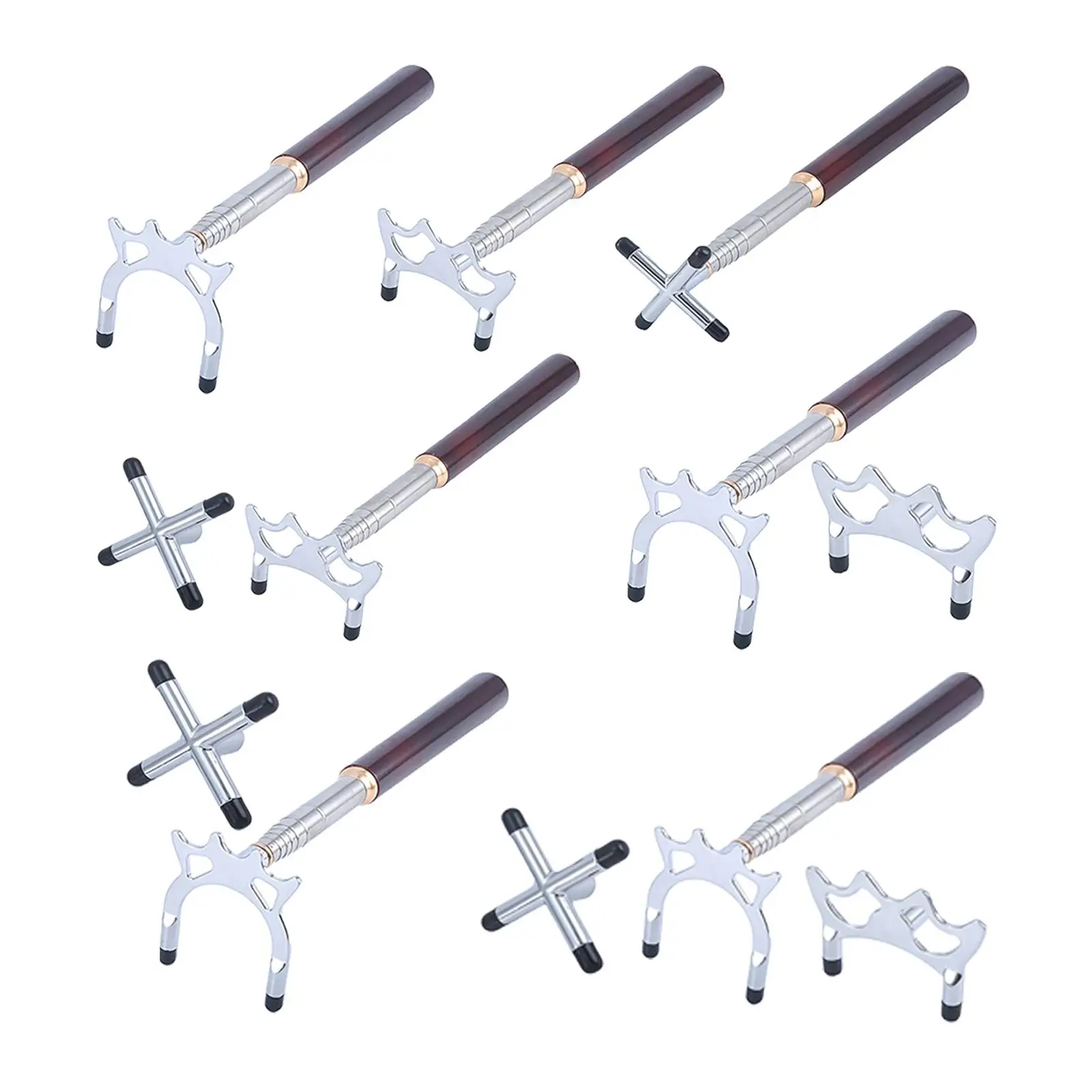 

Billiards Cue Stick Bridge with Bridge Heads for Pool Table Training Snooker