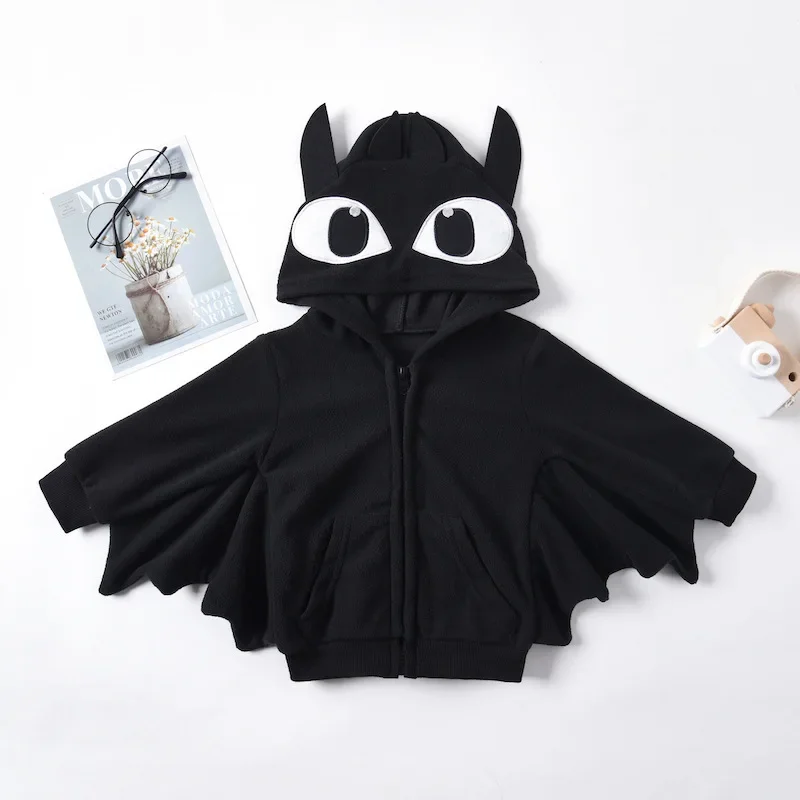 New Kids Cosplay Halloween costume 2021 Winter children's clothing suits cartoon bat man costume children black suit boys clothe