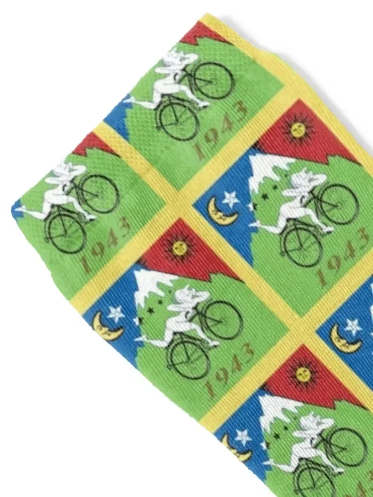 LSD Bicycle Day Socks ankle Non-slip floral tennis Men Socks Women's