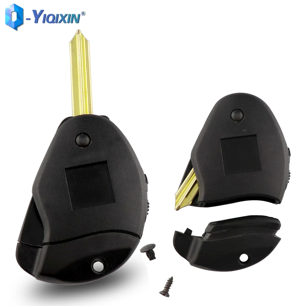 YIQIXIN zamiennik Flip Smart Control Fob pokrowiec do citroena Evasion Synergie Xsara Xantia 2 przycisk składana obudowa pilota z kluczykiem samochodowym