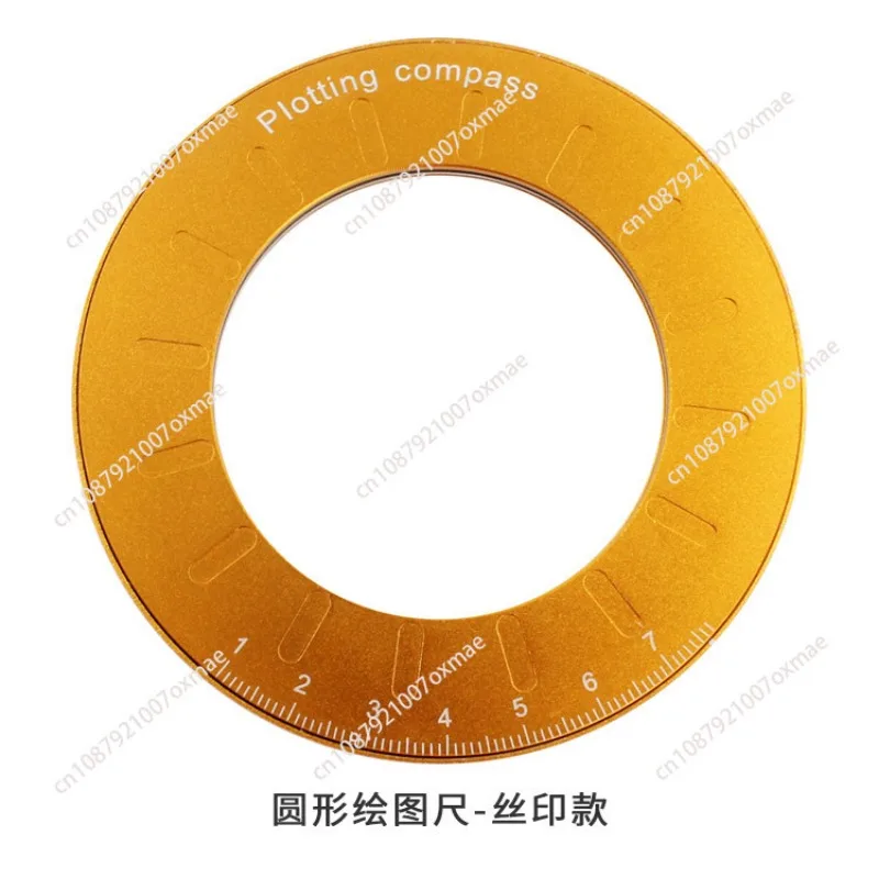 Adjustable Circle Drawing Ruler 10mm To 77mm Round Rotatable Compass Ruler Woodworking Professional Tools For Measuring Gauging