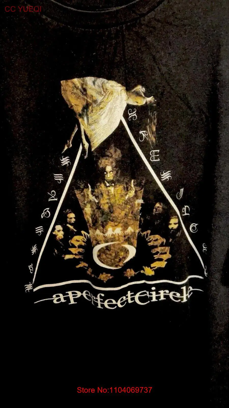 Vintage A Perfect Circle Rock Band Tour Shirt Mens XL Exorcism Horror Runes