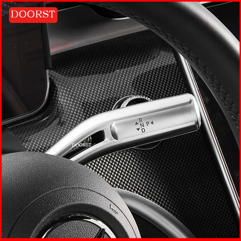 ABS Wiper Shift Lever Cruise Covers Frame Stickers Kit Trim For Mercedes Benz C GLC E S EQE EQS Class W206 X254 W214 W223