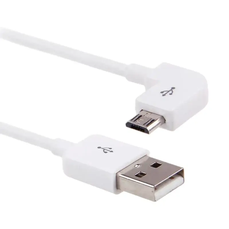 1M 3M 5M USB 2.0 to Micro USB Date Cable Line Elbow 90℃ Mobile Phone Charger Extension USB Power Cable For Samsung Xiaomi Huawei