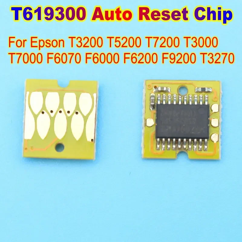 Chip de tanque de reinicialização automática de manutenção de impressora para EPSON T3200 T5200 T7200 T3000 T7000 F6070 F6000 F6200 F9200 T3270 Chip de tanque de resíduos