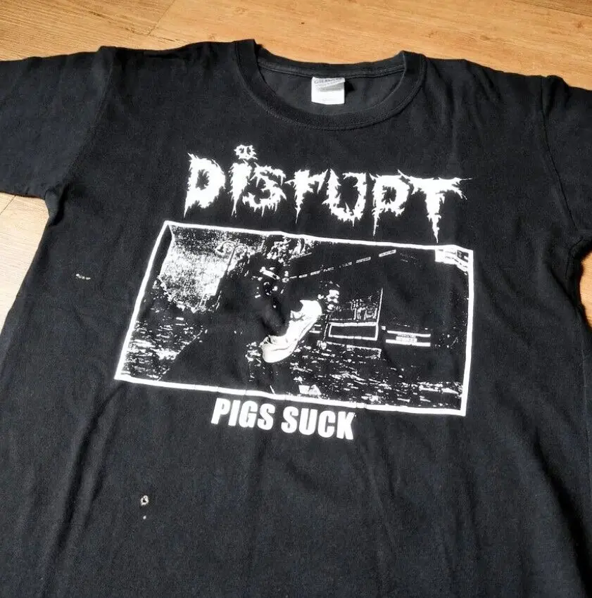 

Disrupt Pigs Suck Tshirt, remake shirt, new black shirt TE1950