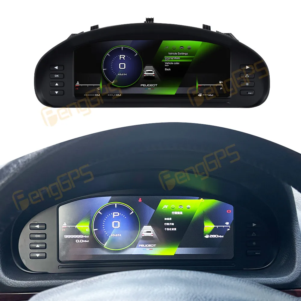 

Цифровая приборная панель LCD для Peugeot 407 2004-2010, многофункциональный спидометр, панель приборов, кокпит