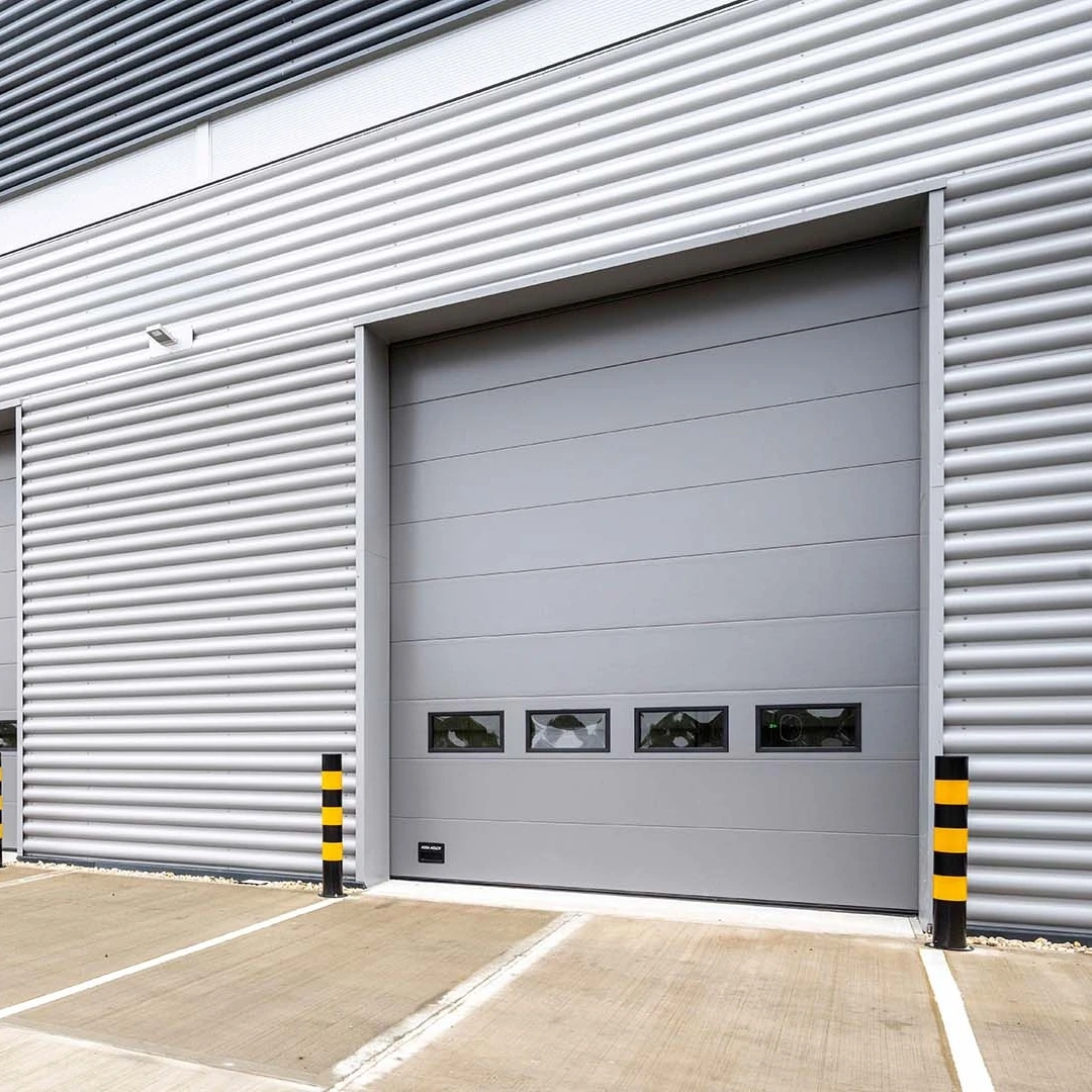 Automatic Vertical Lifting Sliding Overhead Sectional Industrial Garage Warehouse Gate Door with Insulated Panel
