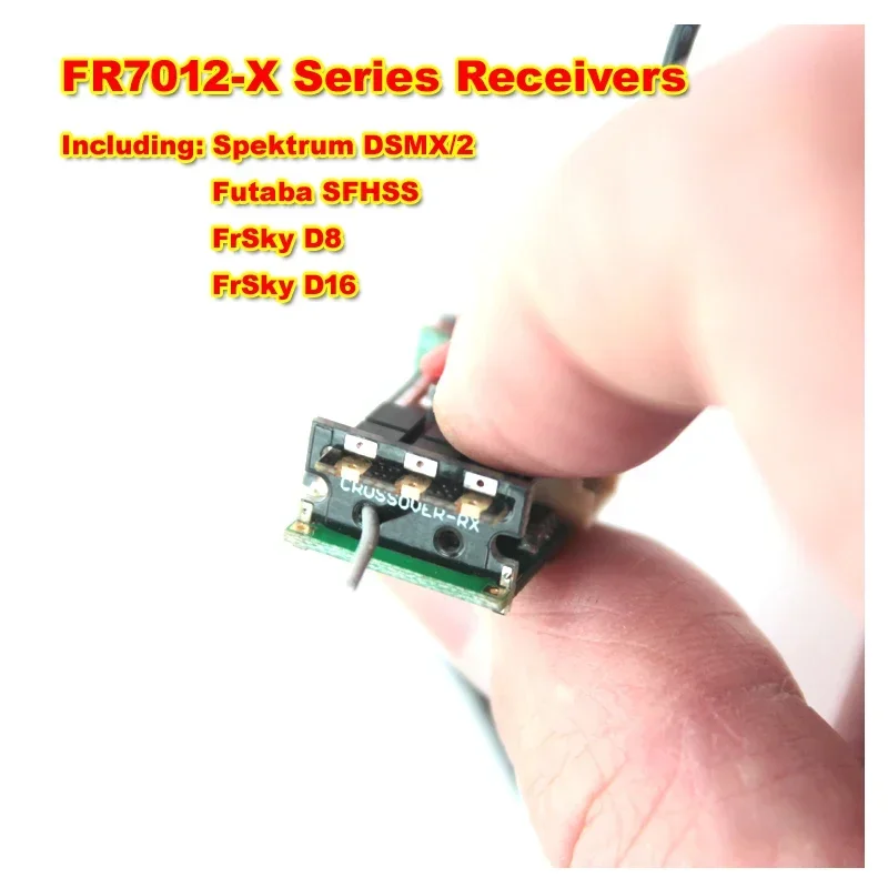 FR7012 2.4G 6CH Mini Receiver 2-3S Built-In 15A Brushless ESC 2A/5V BEC for Futaba FRSKY F3P RC Airplane Drone