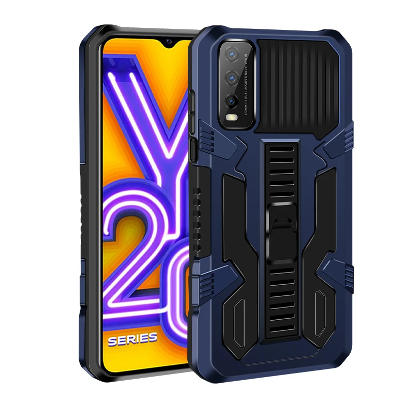 ShockProof Case For Vivo V23E V21E V21 V23 V27E V25 V23 V20 SE V19 V17 Pro KickStand Armor Silicone Phone Back Cover Case Funda