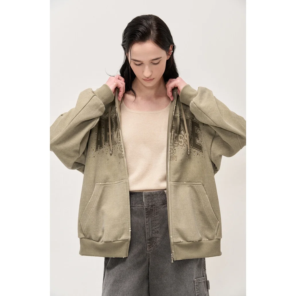 00% Pure Cotton Hoodie Casual Versatile Slimming Sweatirt Jaet Korean Sle Commute ential Faion Women's Clothing