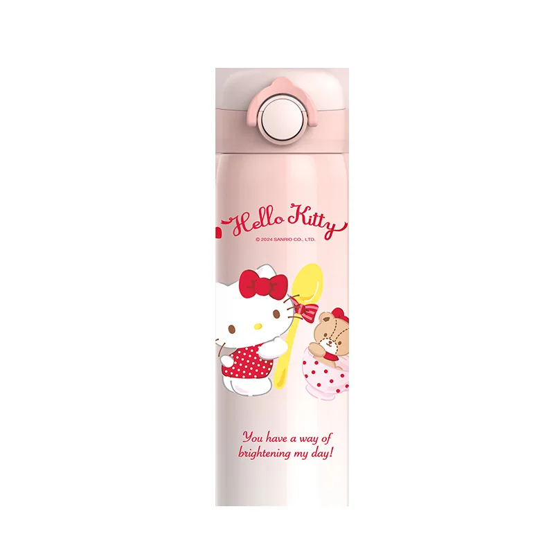 Bottiglia d\'acqua in acciaio inossidabile bere direttamente tazza termica isolata sottovuoto donna Thermos portatile studente bambini Sanrio Kuromi