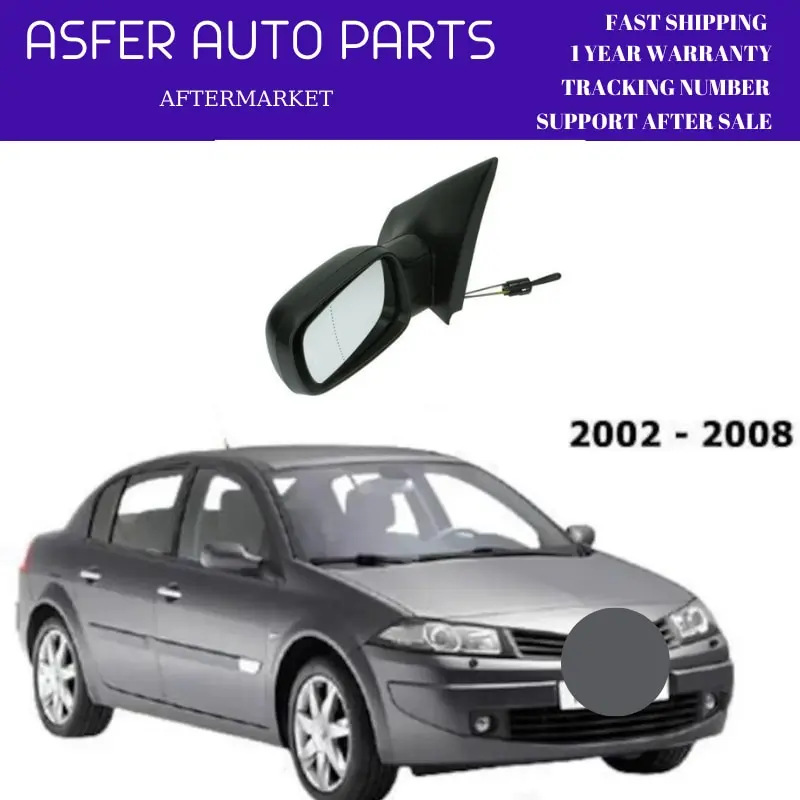 Outside Rear View Mirror Mechanic Aspheric Right Left For Renault Megane Mk2 II Oem 7701054685 7701054686 High Quality