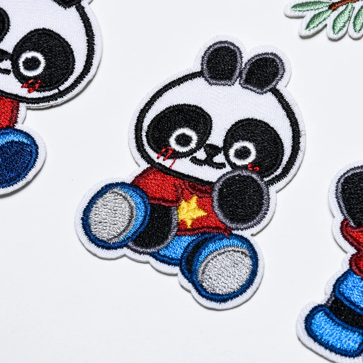 31Pcs Cartoon cute panda Series For Ironing on Embroidered Patches For Hat Jeans Sticker Sew-on DIY Clothes Iron Patch Applique