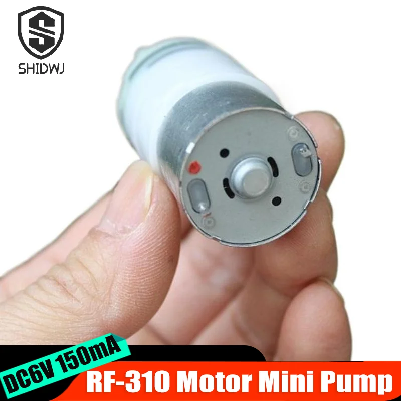 1 unidad DC 3,7 V-7,4 V 5V 6V Micro bomba de agua de succión autocebante Mini 310 bombas de agua de Motor bomba de agua de aire de diafragma pequeño piezas de bricolaje