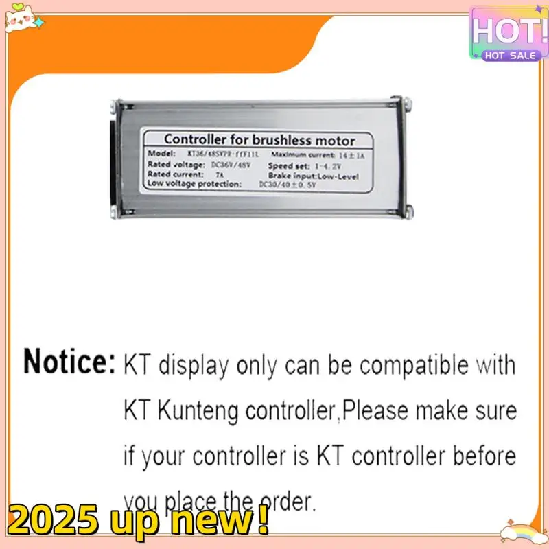 

Стильный контроллер KT для электрического велосипеда 36 В 48 В 14 А KT-14A Контроллер синусоидальной волны для электронного велосипеда Запчасти для электронного скутера