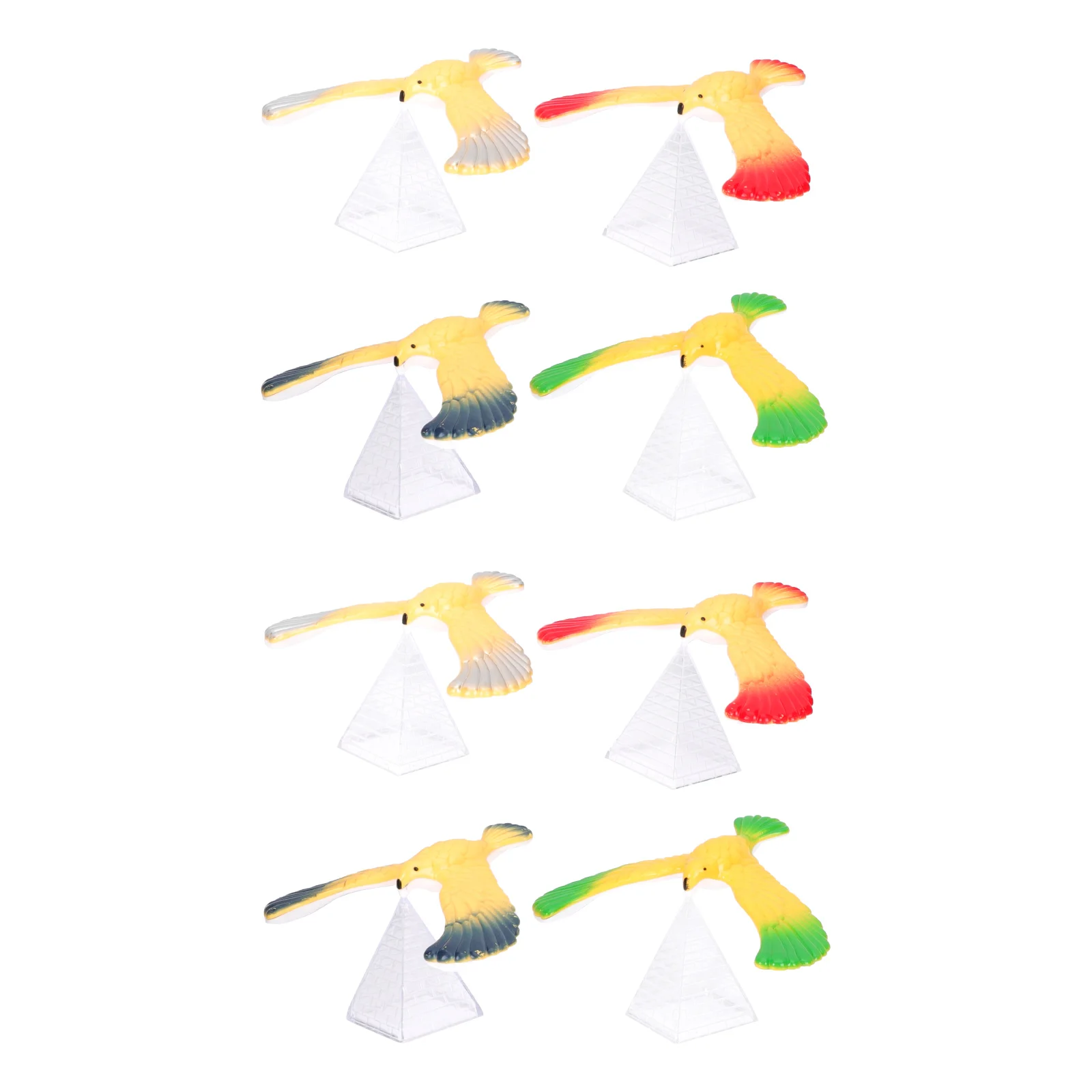 

8 Pcs Balance Bird Finger Toy Plastic Balancing Balanced Eagle Kids Birds Student