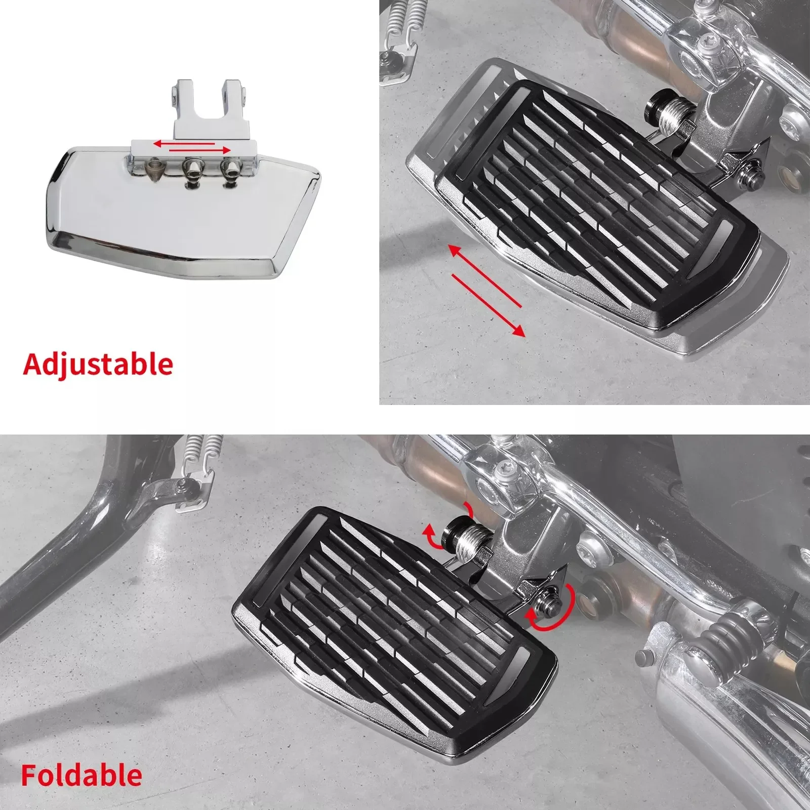 Applicable to BMW R18B R18TC modified driver to increase the front foot, passenger rear foot, increase the width