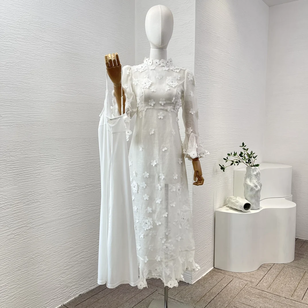 

High Quality 2025 Violet Purple Short Sleeve Pleat Midi Dress for Party