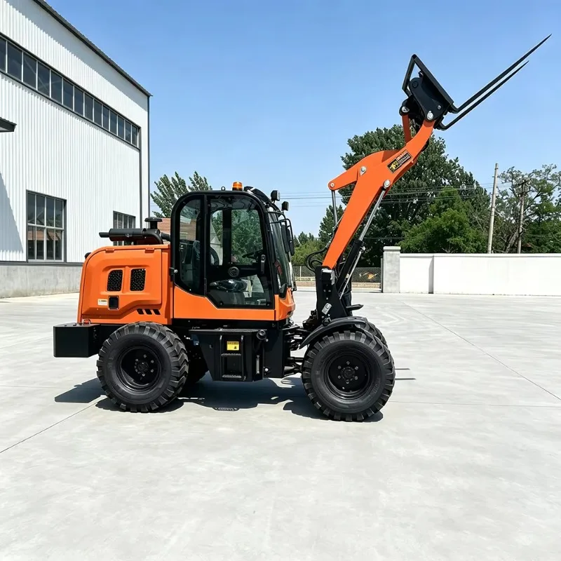 Customized Construction Front End Loader Warehouse Dock Diesel Wheel Loader Small Front End Loader With Bucket