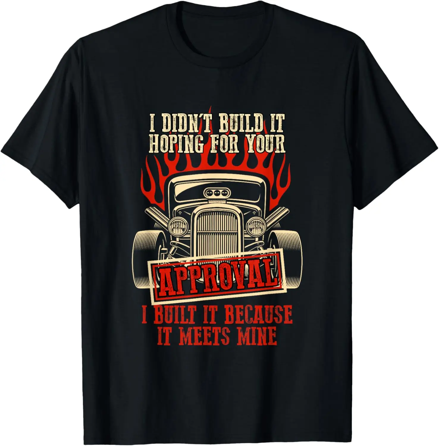 Muscle Car Old Rod Hot Custom Modified Cars Garage Gift T-Shirt