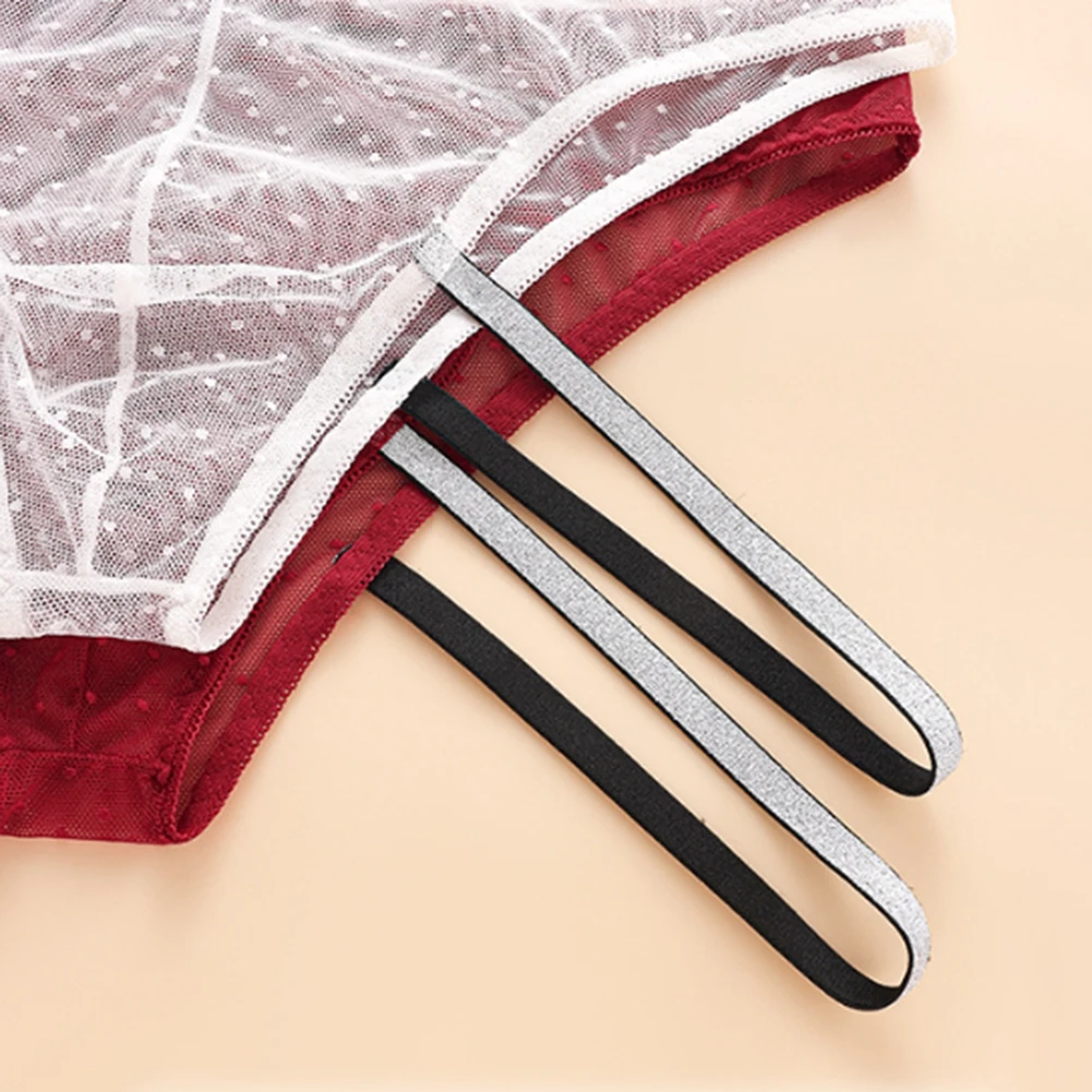 Men Sexy Ultra-thin Mesh Perspective Briefs Lingerie Bulge Pouch Underwear Low Waist Stretch Panties Shorts