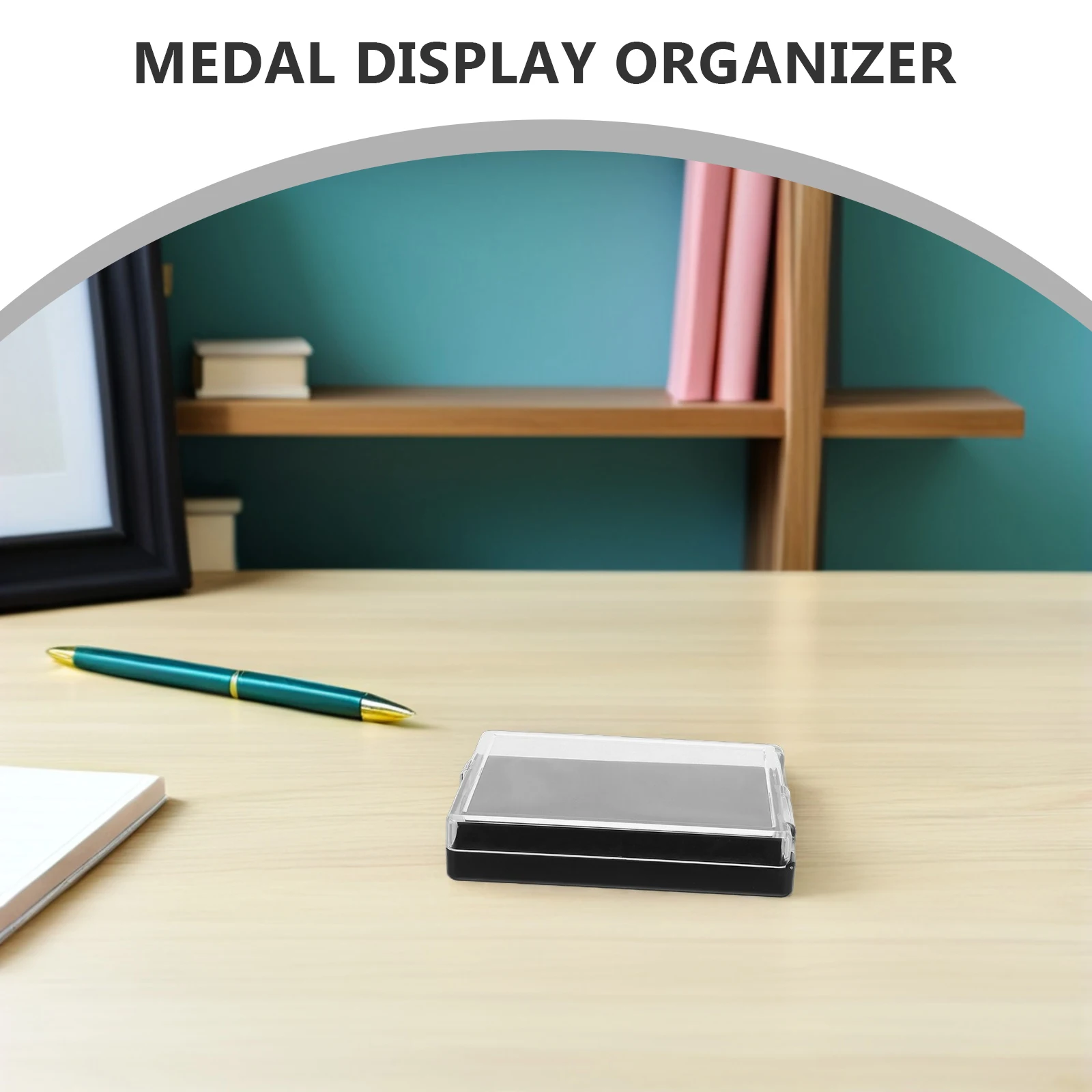 

3pcs Badge Display Box Clear Lid Pin Badge Case For Medal Brooch Collection Protective Jewelry Storage Display Case Desktop